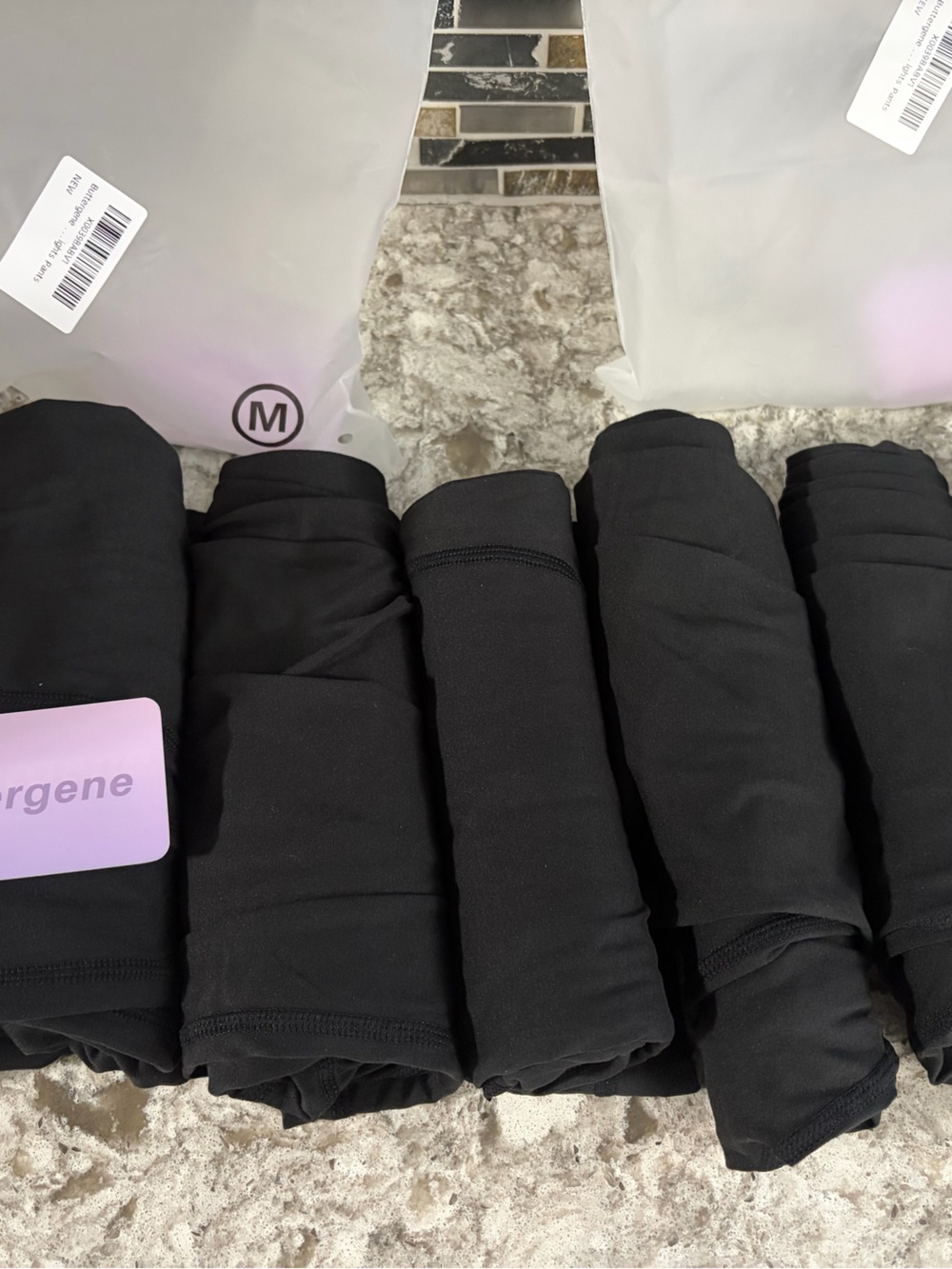 7 PAIRS of Maternity Over-Belly Leggings – Black - Picture 5 of 5